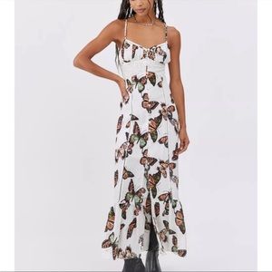 Size small urban outfitters butterfly maxi dress